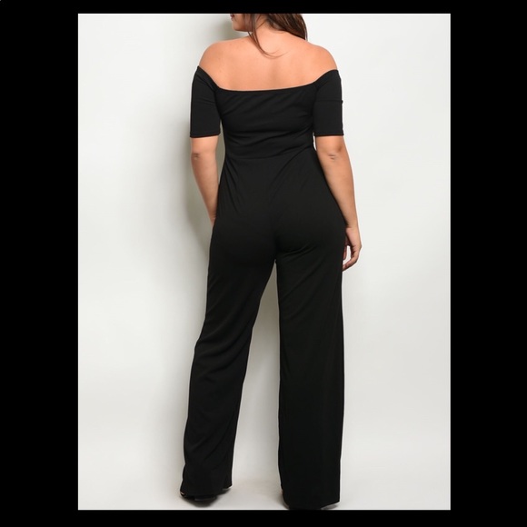 Black Plus Size Jumpsuit - Picture 2 of 2